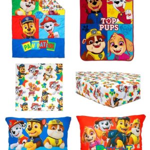Paw Patrol 5-Piece Toddler Bedding Set & Blanket, Blue, Unisex