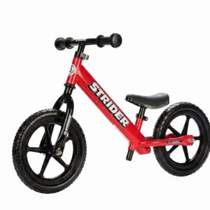 12" Strider Classic Entry Balance Bike for Toddlers 18 - 36 Months Old,  Red