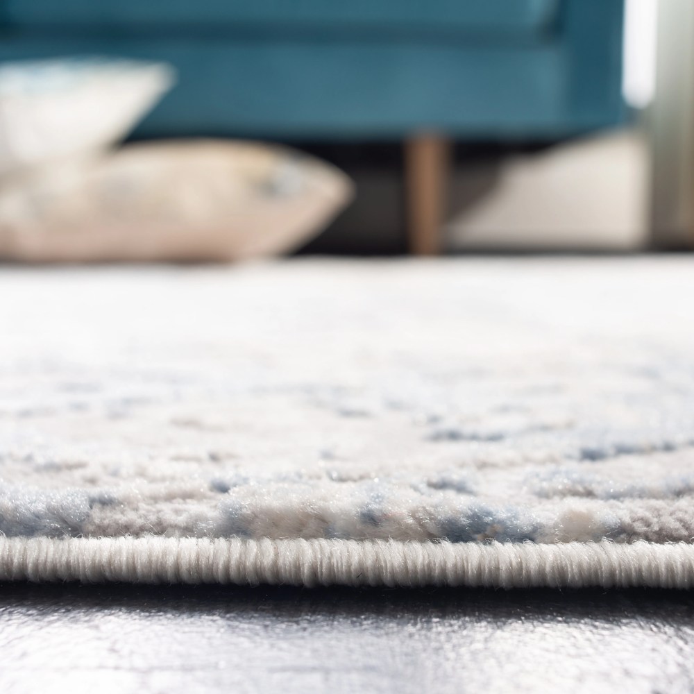 SAFAVIEH Amelia Roslyn Abstract Area Rug, Light Gray/Blue, 12" x 18" - Image 13