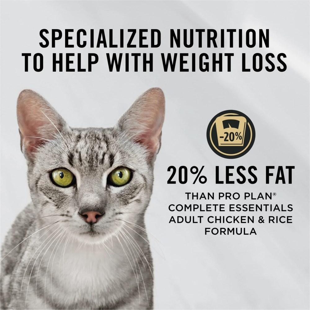 Purina Pro Plan Weight Management Chicken and Rice Adult Formula Dry Cat Food, 16 lb. - Image 8