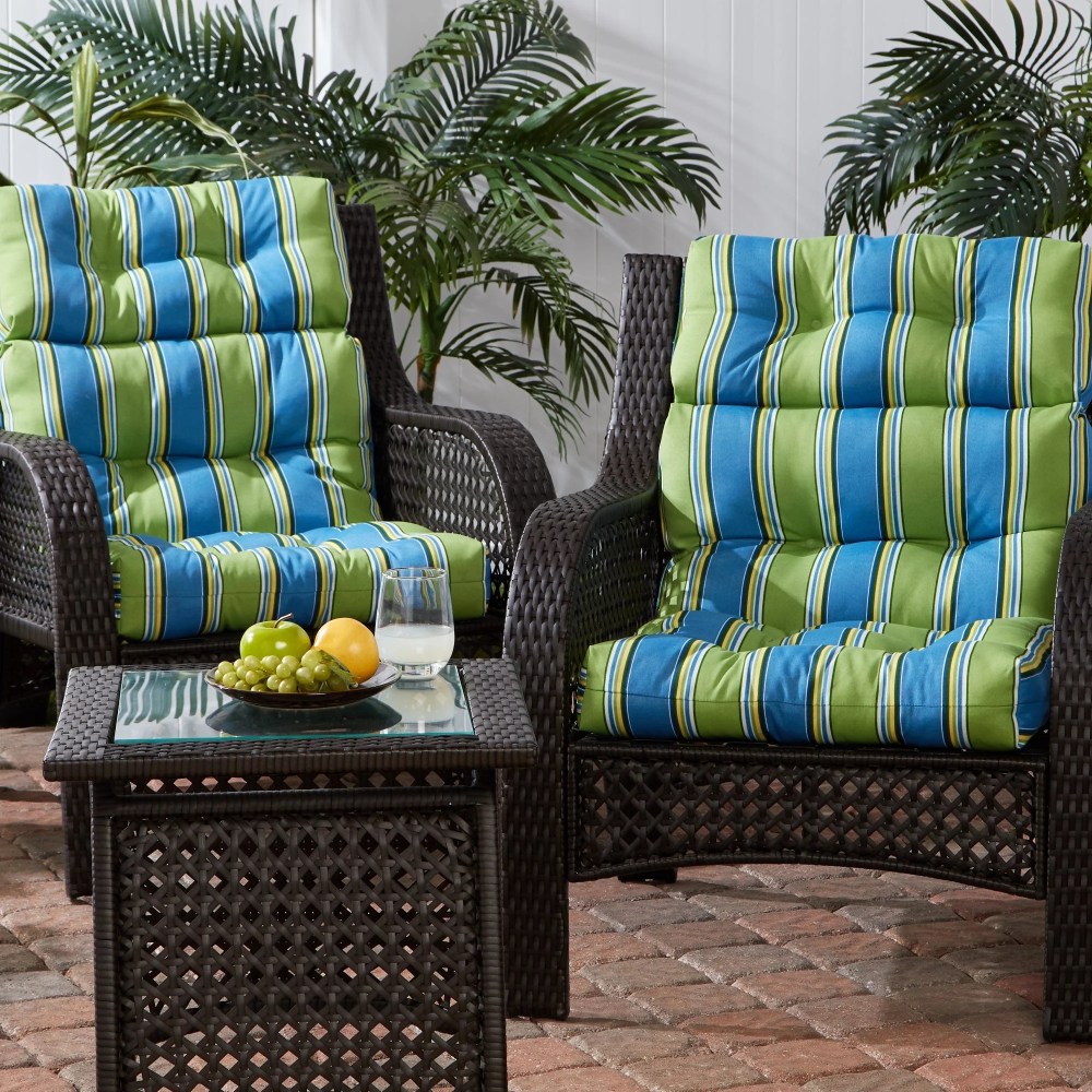 Sunbeam 44 x 22 in. Outdoor High Back Chair Cushion (2-Pack) by Greendale Home Fashions - Image 64
