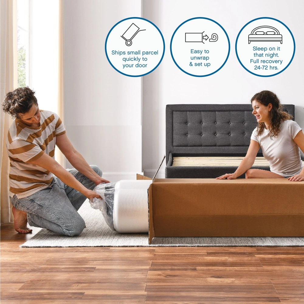 Cool Gel 6" Twin Medium Tight Top Gel Memory Foam Mattress, White - Image 6