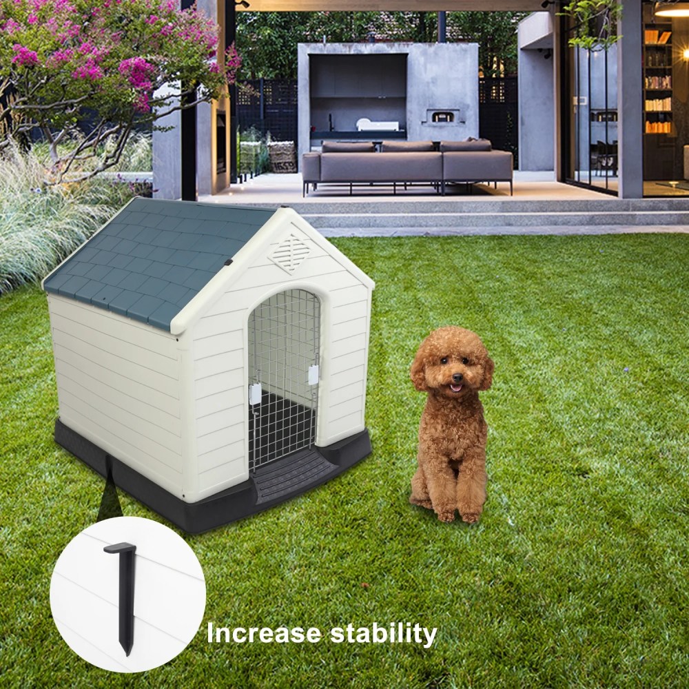 VINGLI Plastic Dog House for Small Medium Dog - Image 7