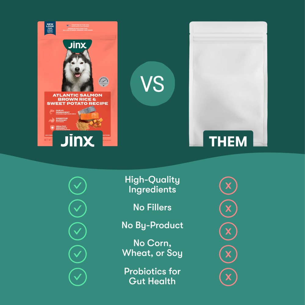 Jinx Salmon, Brown Rice, & Sweet Potato Dry Dog Food, 30lb. Bag - Image 3
