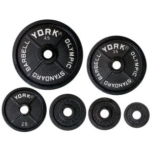 york barbell 29035 legacy olympic standard plate - 45 lbs