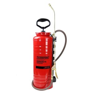 Chapin 1949 3.5 Gallon Tri-Poxy Industrial Open Head Sprayer for Professional Concrete Applications with All Brass Components,  Red