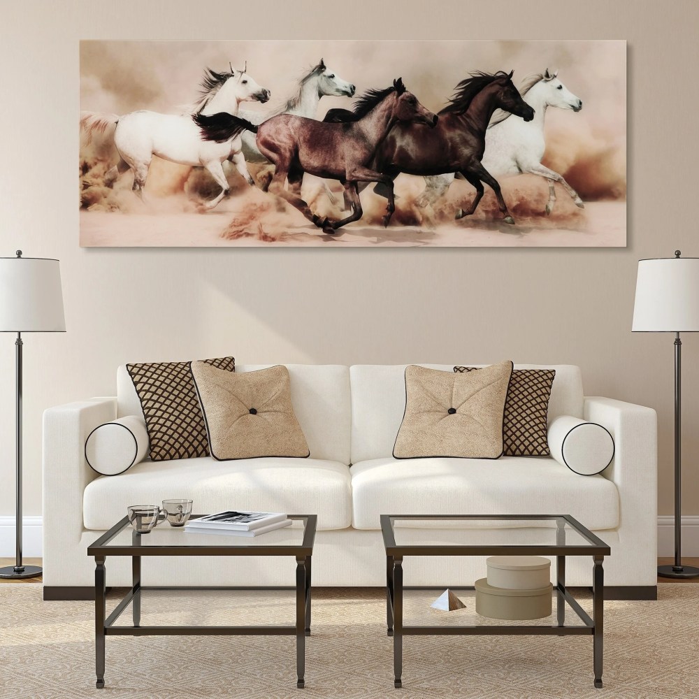 Empire Art Direct Stampede Frameless Free Floating Tempered Glass Panel Graphic Wall Art, 63" x 24" x 0.2", Ready to Hang - Image 4