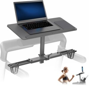 VIVO Height Adjustable Laptop Desk for Treadmills,  Wooden Notebook Tray