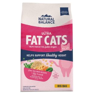 Natural Balance Fat Cats Chicken Meal,  Salmon Meal,  Garbanzo Beans,  Peas & Oat Groats Dry Cat Food,  15 Pounds