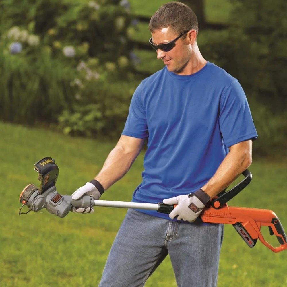 BLACKDECKER 20-Volt MAX POWERCONNECT Cordless 2-in-1 String Trimmer and Edger with Battery and Charger, LST300 - Image 7