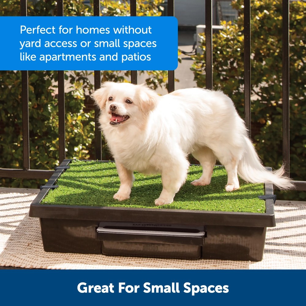 PetSafe Pet Loo Portable Dog Potty - Pet Toilet Alternative for Puppy Pads - Medium - Perfect for House Training - Easy-to-Clean Grass Mat - Image 4