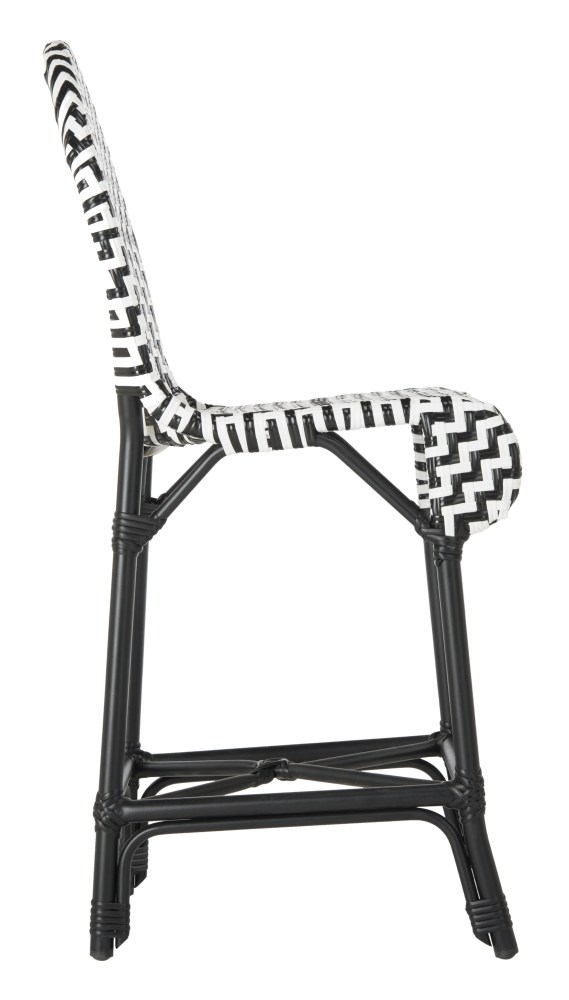 Safavieh Shea Outdoor French Bistro Counter Stool with Footrest - Image 7