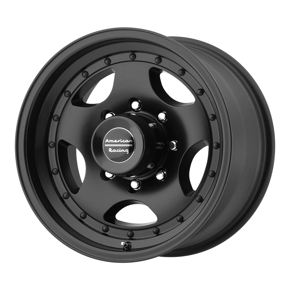 American Racing Aluminum Rim AR23 15X10in Satin Black Finish, AR235183B