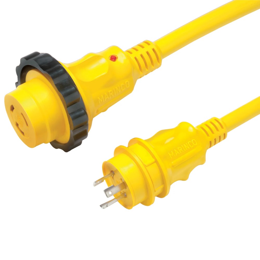 Marinco Yellow 30A 125V Cordset, 50-Foot - Image 2