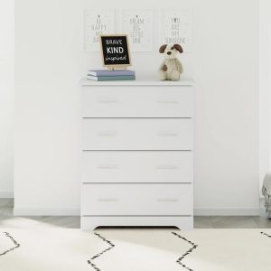 Storkcraft Brookside 4 Drawer Nursery Chest, White