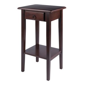 Winsome Wood Regalia Accent,Side Table,Walnut Finish