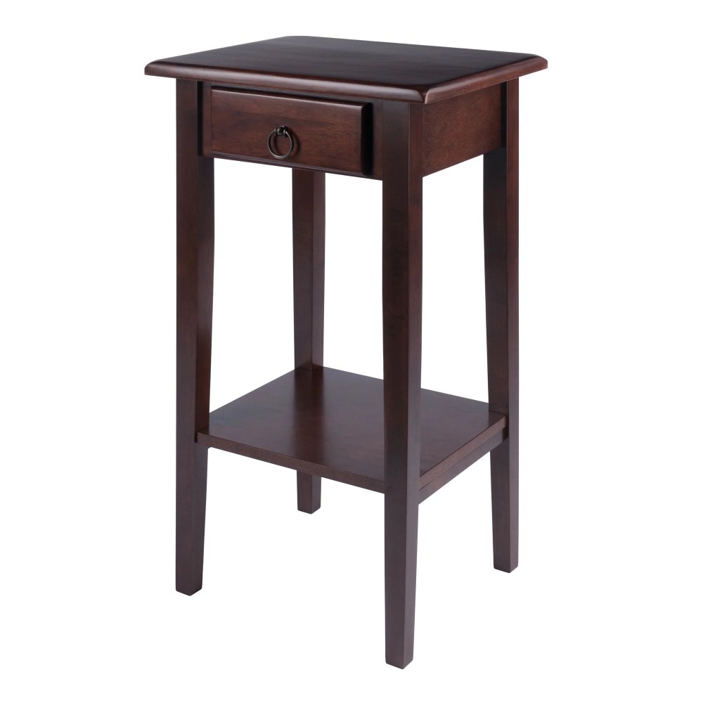 Winsome Wood Regalia Accent,Side Table,Walnut Finish