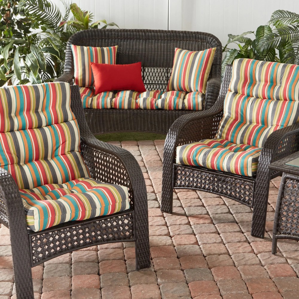 Sunbeam 44 x 22 in. Outdoor High Back Chair Cushion (2-Pack) by Greendale Home Fashions - Image 72