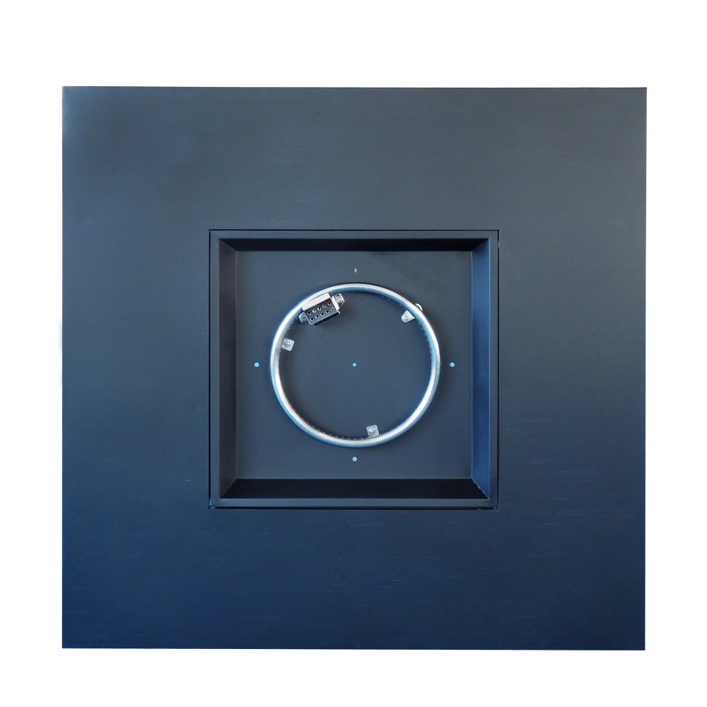 Outdoor Iron 40 Inch Square Fire Pit - 50, 000 BTU, Dark Grey - Image 2