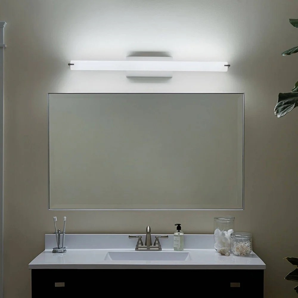 1 Light Linear Bath Vanity Approved For Damp Locations With Transitional Inspirations 4.75 Inches Tall By 37.25 Inches Wide Kichler Lighting - Image 4