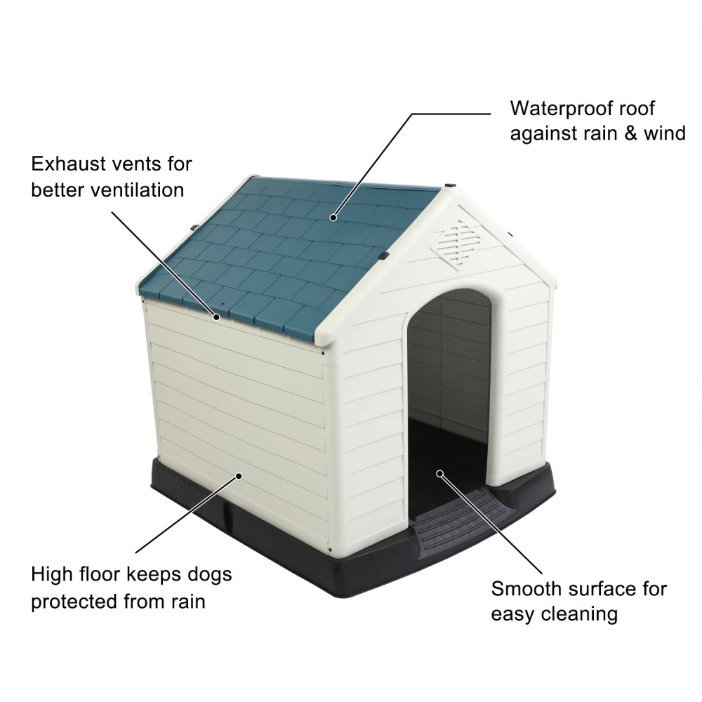 VINGLI Plastic Dog House for Small Medium Dog - Image 5