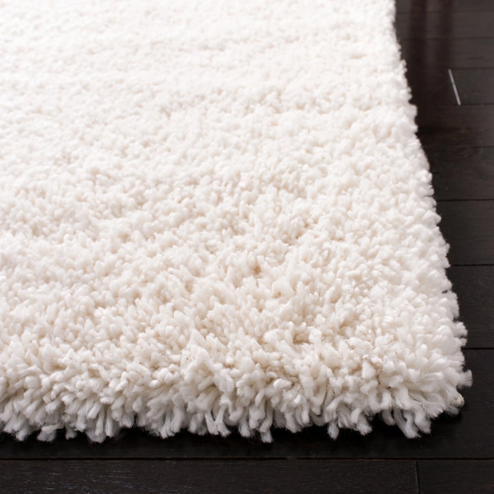 SAFAVIEH Fontana Jamie Solid Shag Area Rug, Ivory, 5'3" x 7'6" - Image 13