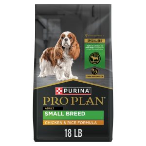 Purina Pro Plan Dry Small Breed Dog Food Chicken and Rice Formula with Guaranteed Live Probiotics,  18 lb Bag