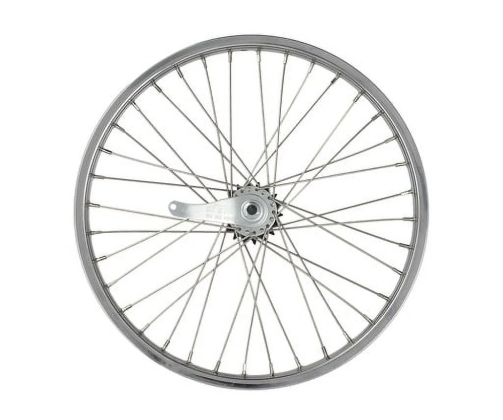 Wheel 20" x 1.75" 36 Stainless Steel Spoke Coaster Brake Chrome