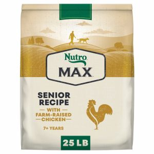 Nutro Max Senior Dry Dog Food with Farm-Raised Chicken,  25 lb. Bag