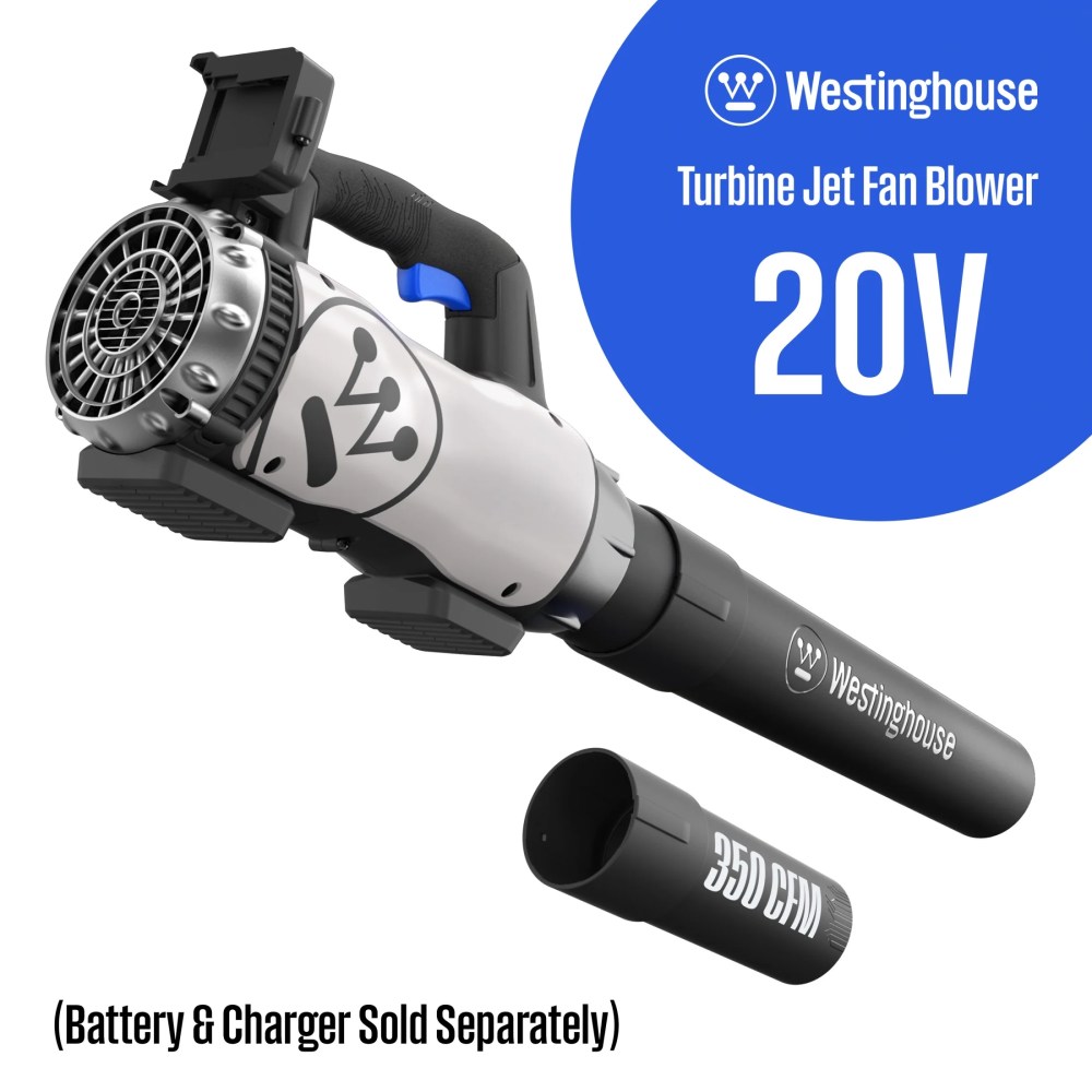 Westinghouse Cordless 20V Leaf Blower,Tool Only,Variable Speeds,350 CFM and 110 MPH Max Airspeed