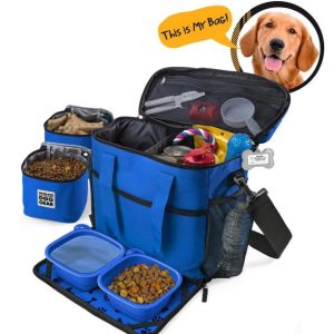Mobile Dog Gear Week Away Bag,  Medium/Large,  Blue