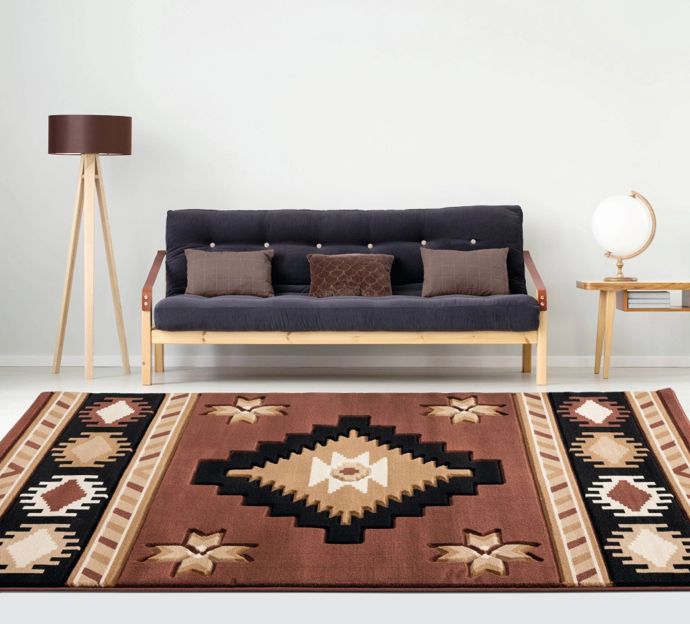 United Weavers Drachma Volos Southwestern Geometric Runner Rug, Brown, 2'7" x 7'4" - Image 4