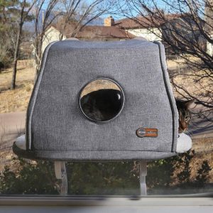 K&H Pet Products Universal Mount Kitty Sill Hooded Fleece 14 X 24 Inches