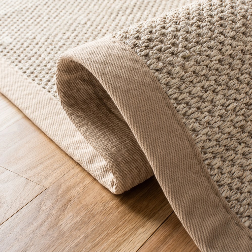Safavieh Natural Fiber Kentigern Solid Area Rug, Marble/Linen, 8" x 10" - Image 15