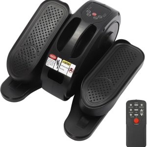 50W Under Desk Elliptical Machine Five-Speed Regulation Electric Seated Foot Pedal Exerciser Mini Elliptical Machines for Seniors Leg Exerciser with Remote Control, LED Screen for Home Office