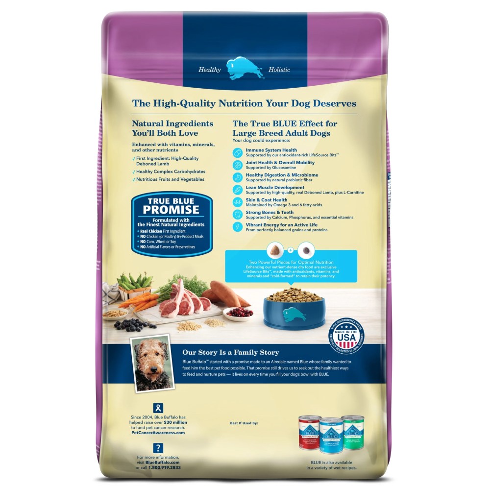 Blue Buffalo Life Protection Formula Large Breed Dry Dog Food, Lamb & Rice, 30-lb. Bag - Image 10
