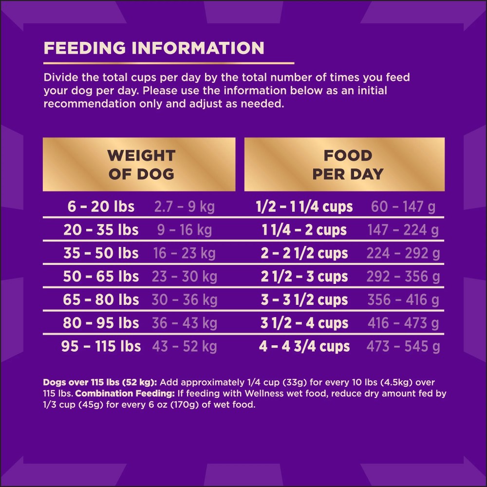 Wellness CORE Dry Dog Food with Freeze Dried Pieces, Wholesome Grains, High Protein, Natural, Original Turkey & Chicken Recipe, (20-Pound Bag) - Image 7