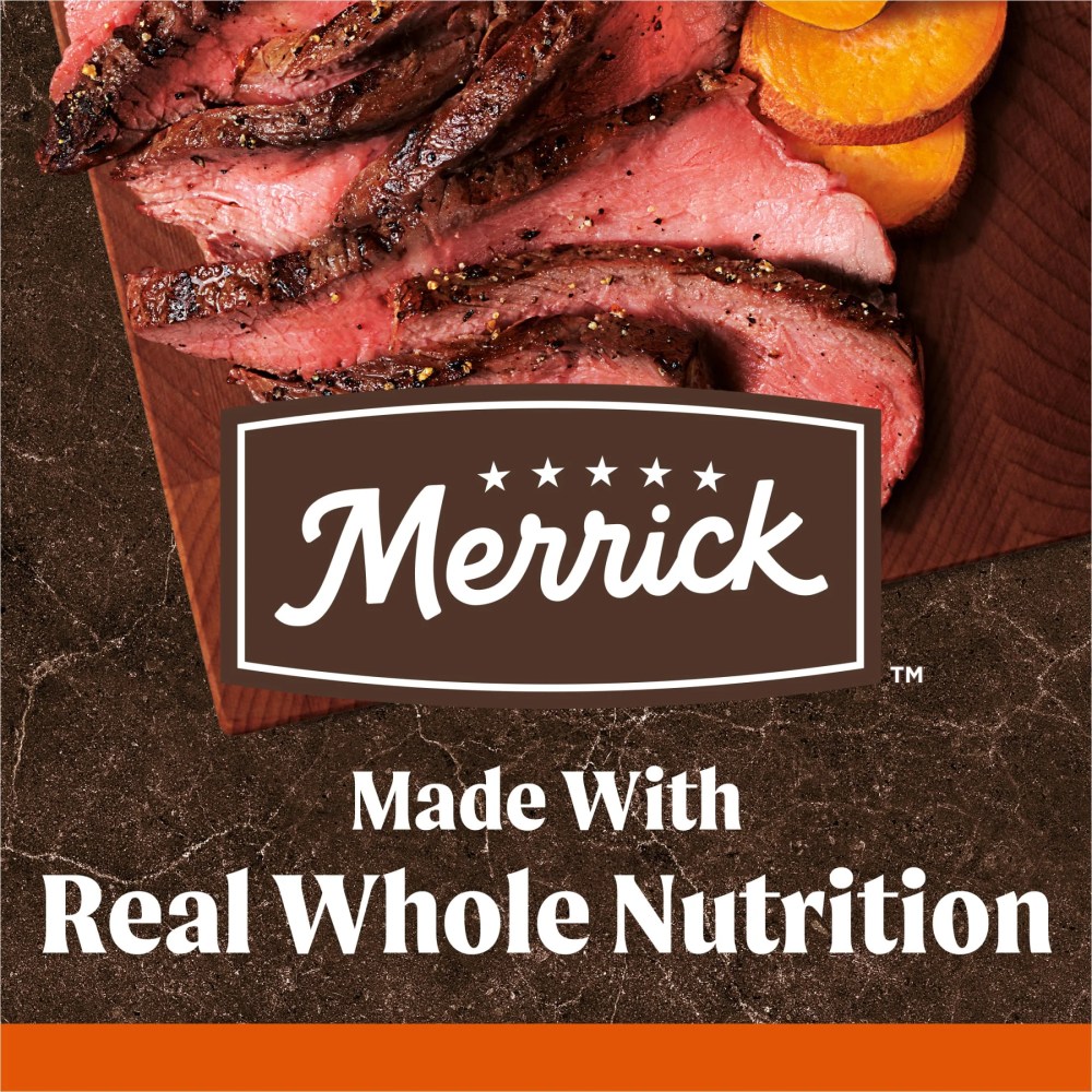 Merrick Premium Grain Free Dry Adult Dog Food, Wholesome And Natural Kibble, Real Beef And Sweet Potato, 22.0 lb. Bag - Image 7