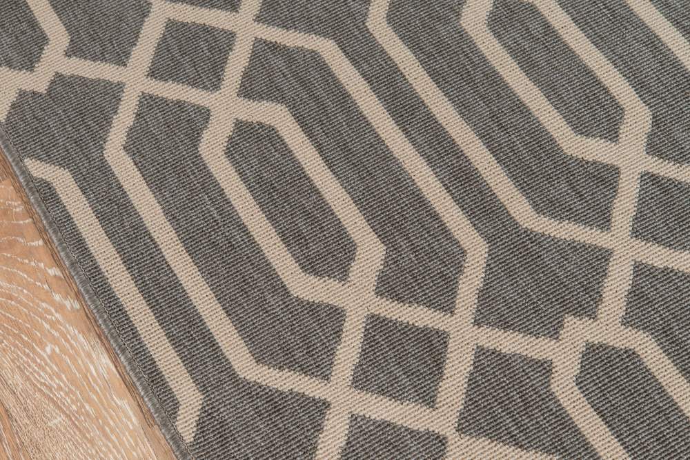 Momeni Rugs , Baja Collection Contemporary Indoor & Outdoor Area Rug, Easy to Clean, UV protected & Fade Resistant, 6'7" x 9'6", Grey - Image 3