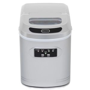 Whynter Compact Portable Ice Maker, 27 lb Capacity, Metallic Silver