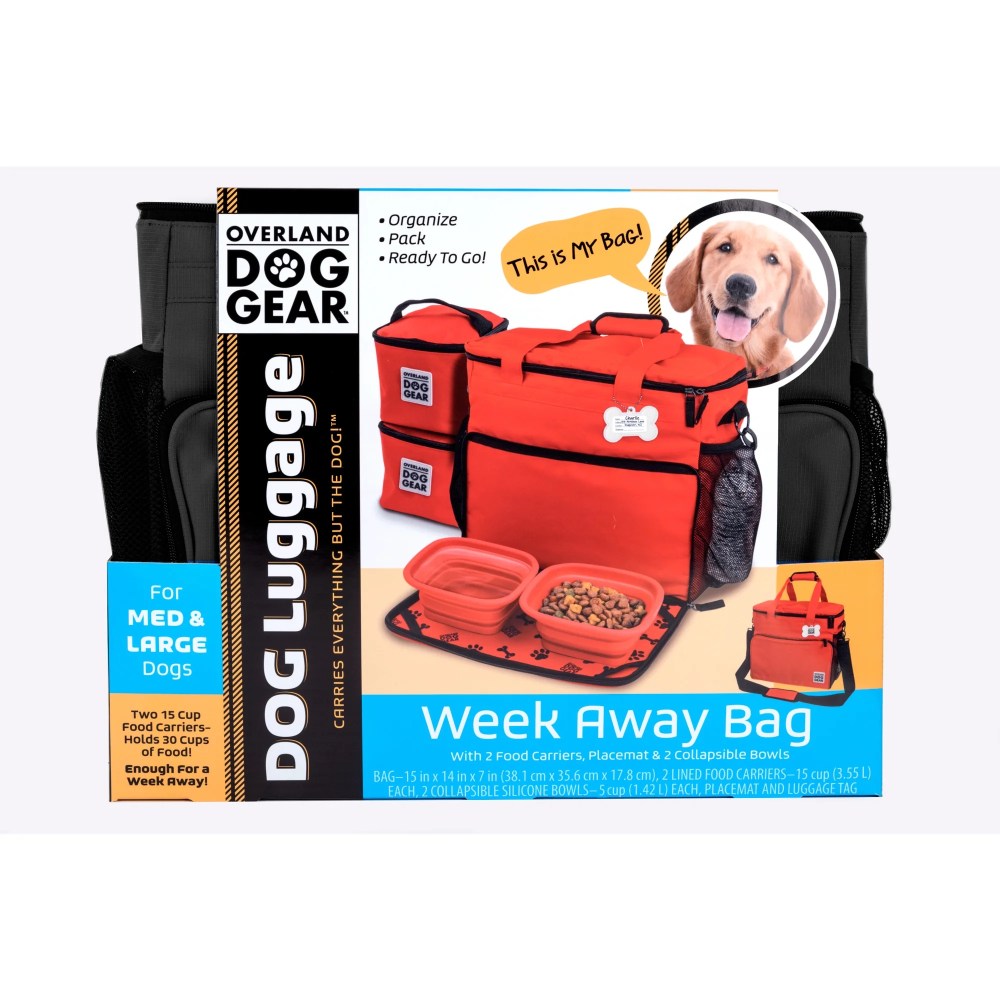Mobile Dog Gear Week Away Bag, Medium/Large, Black - Image 3