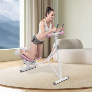 330lbs Ab Machine Coaster Abdominal Crunch Trainer for Home Gym Core Abdominal Workout 41.3315.7443.3inch