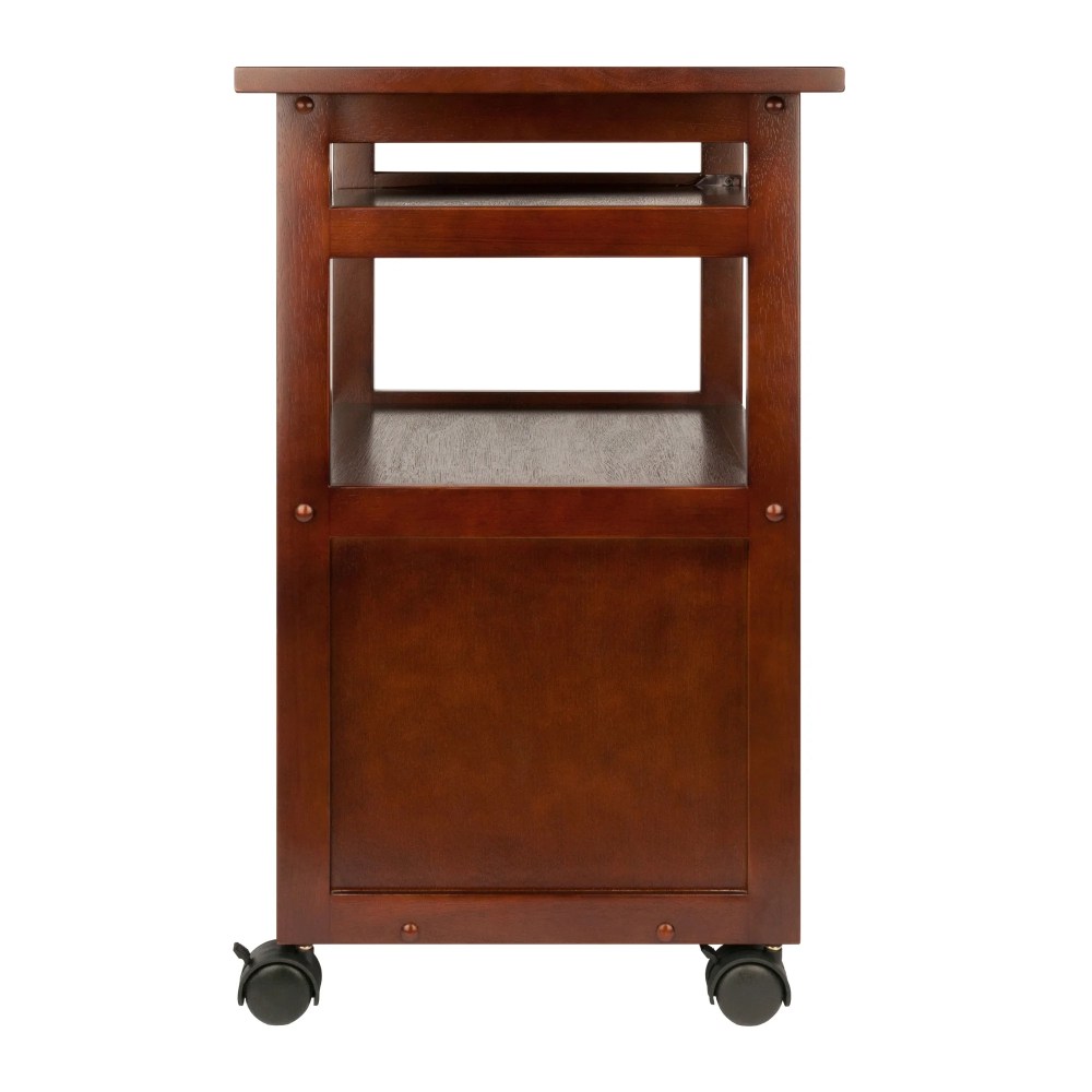 Winsome Piper Work Station, Keyboard, Walnut Finish - Image 10