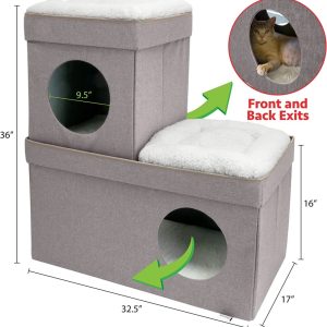 Kitty City Folding Cat Condo (Tan)