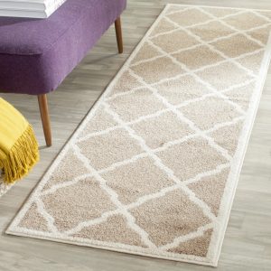 Safavieh Amherst Sharalyn Geometric Runner Rug,  Wheat/Beige,  2'3" x 13"