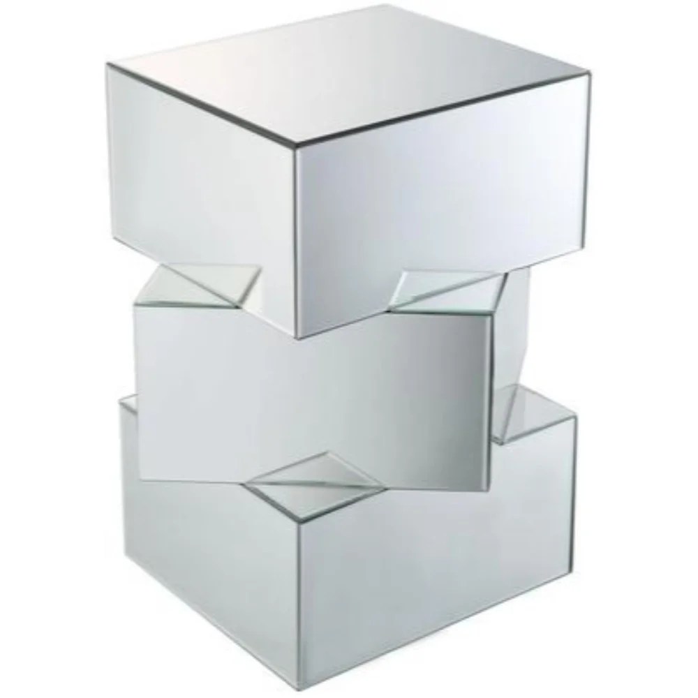 ACME Meria 20" Square Mirrored End Table