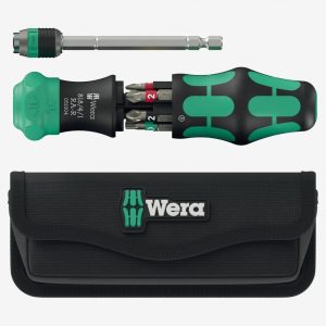 Wera Tools Kompakt 20 Ra-R Kraftform Screwdriver Bit Set With Pouch,6 Pieces