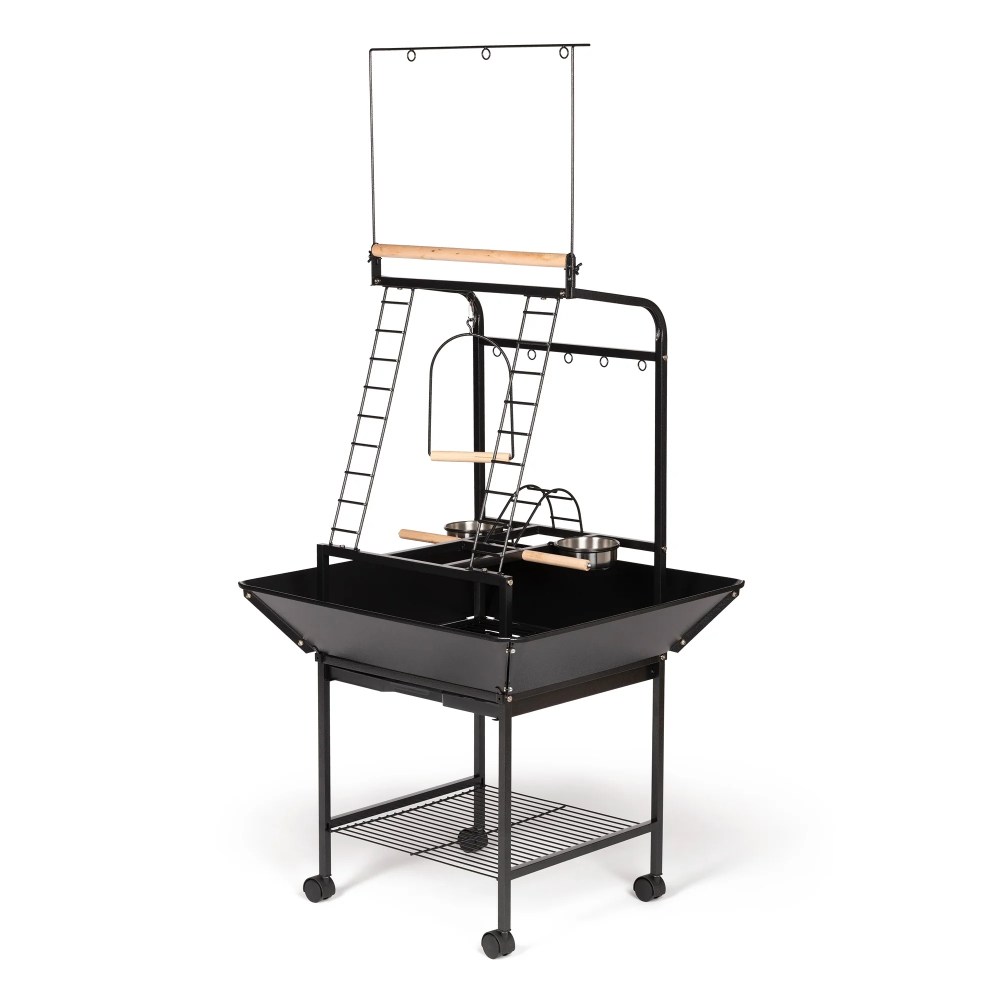 Prevue Pet Products Wrought Iron Cockatiel Parrot Playstand, Black - Image 4
