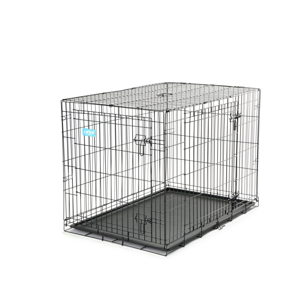 Carlson Pet Products Double Door Wire Crate with Divider, Large 42" - Image 11