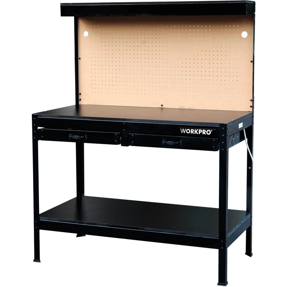 WORKPRO Multi-Purpose 48-inch Workbench with Work Light,3302